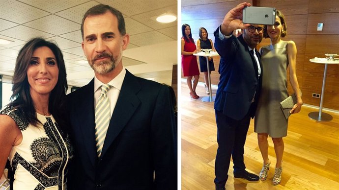 Paz Padilla y Jorge Javier Vázquez con los Reyes