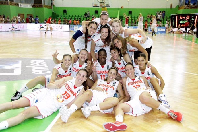 La selección española de baloncesto femenino sub-20