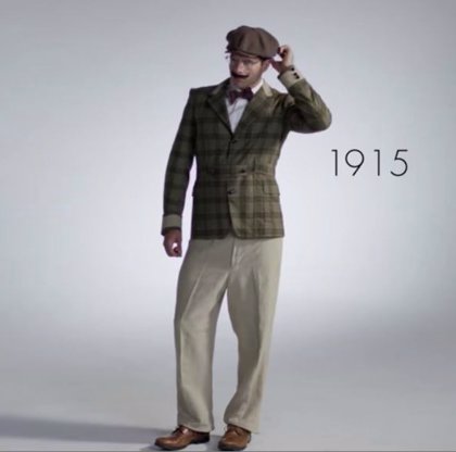 100 años de moda masculina en tres minutos