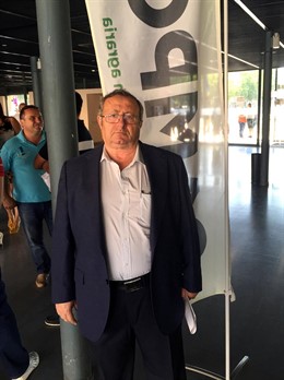 El presidente de Asopocyl, José Ramón Aguado, en la Feria de Valladolid