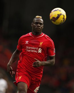 Mario Balotelli con el Liverpool
