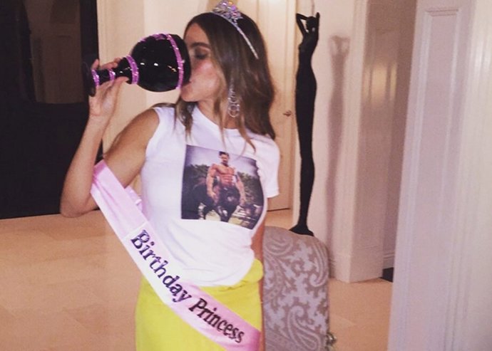 Sofía Vergara celebración cumpleaños princesa Joe Manganiello