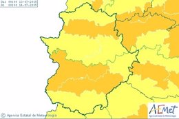 Avisos por altas temperaturas en Extremadura