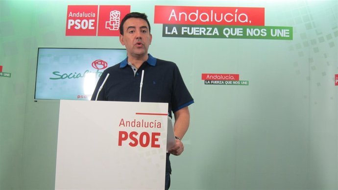 El portavoz del PSOE en el Parlamento andaluz, Mario Jiménez.