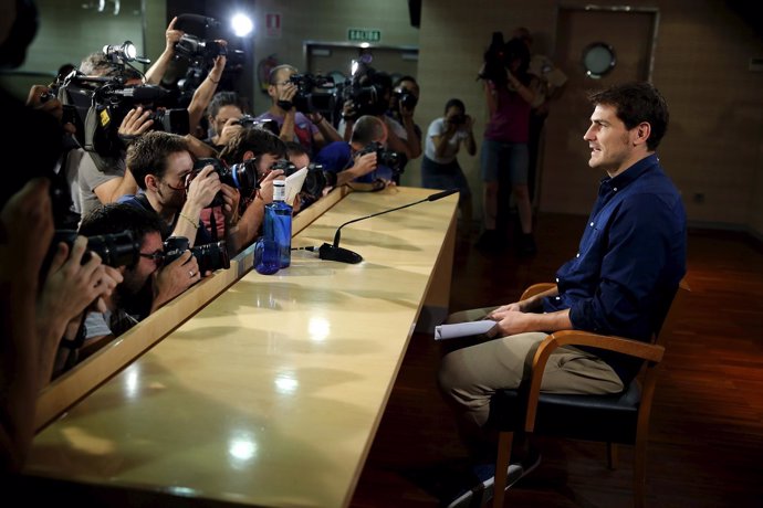 Iker Casillas se despide del Madrid en rueda de prensa solitaria