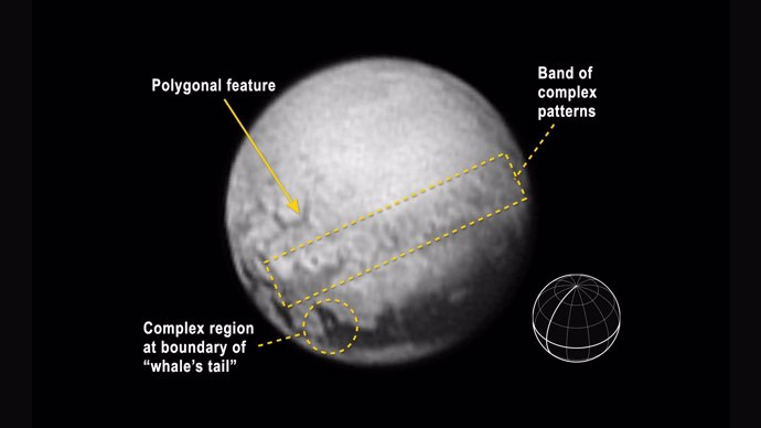 Imagen de Plutón tomada por la sonda de la NASA 'New Horizons'