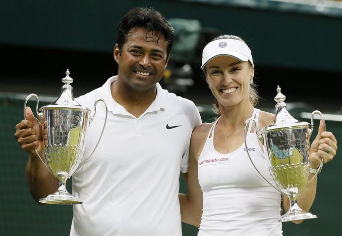 Leander Paes y Martina Hingis conquistan el doble mixto de Wimbledon