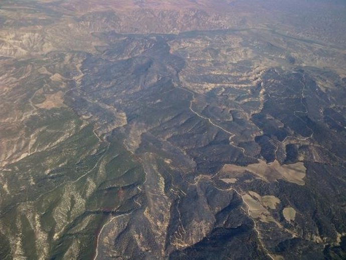 Incendio en Quesada (Jaén)