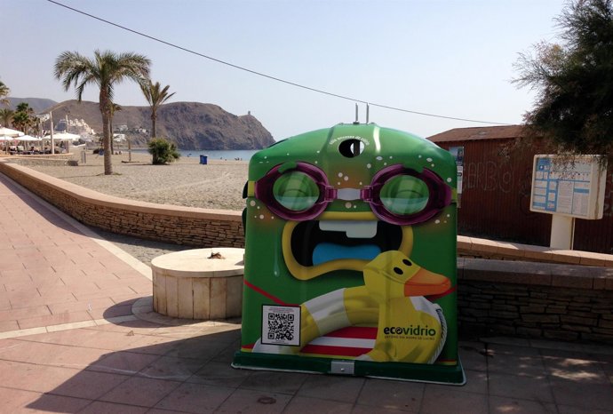 Recogida de residuos de vidrio