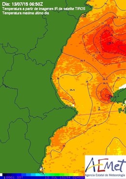 El mar supera los 26º