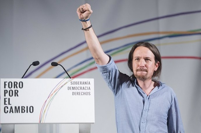 Pablo Iglesias en el Foro del Cmabios de Podemos