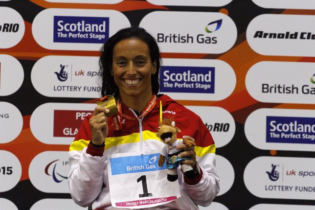 Teresa Perales, con el oro en el Mundial de Glasgow