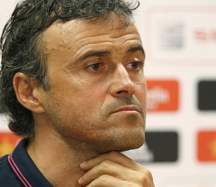 Luis Enrique en rueda de prensa