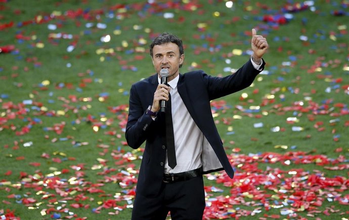 Luis Enrique celebra 
