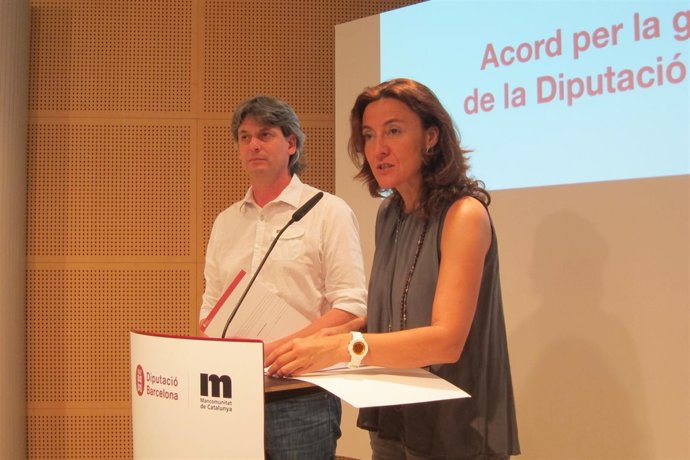 Dionís Guiteras (ERC) y Mercè Conesa (CDC)