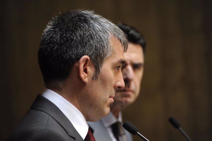 El Presidente del Gobierno de Canarias y el ministro Soria