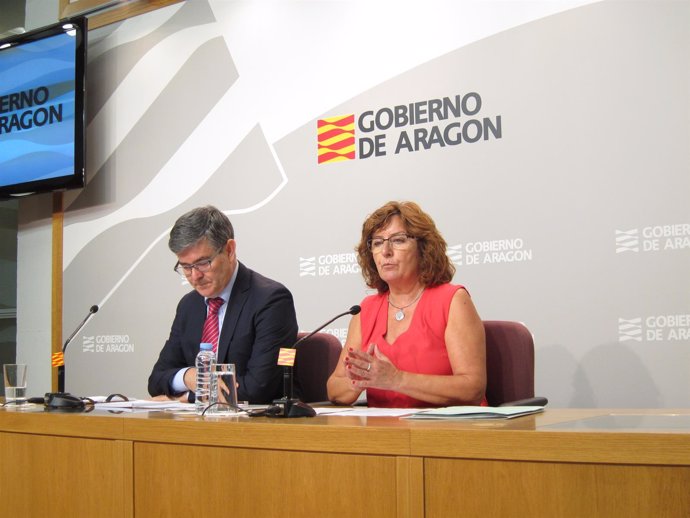 Broto y Guillén, este martes en rueda de prensa tras el Consejo de Gobierno