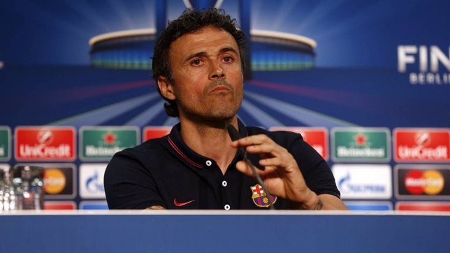 El entrenador del FC Barcelona, Luis Enrique Martínez.