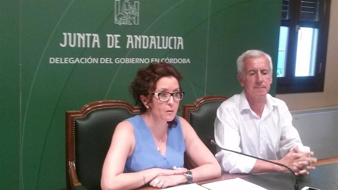 Baena y González en la rueda de prensa