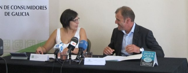 Ana Olveira Blanco (Ucgal) y Francisco Alcalde (Mexillón de Galicia)