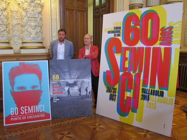 El alcalde, Óscar Puente, y el director de Seminci, Javier Angulo