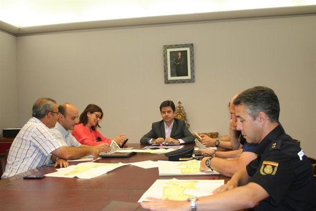Reunión sobre el plan para mejorar la seguridad en Walqa