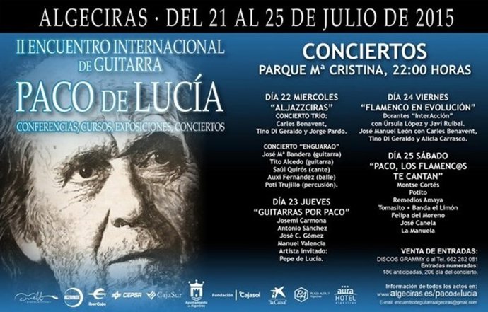 Programación del 'II Encuentro Internacional de Guitarra Paco de Lucía'