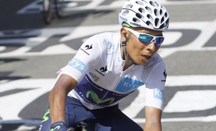 Nairo Quintana, corredor del Movistar Team, en el Tour de Francia