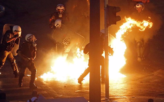 Disturbios en Atenas 
