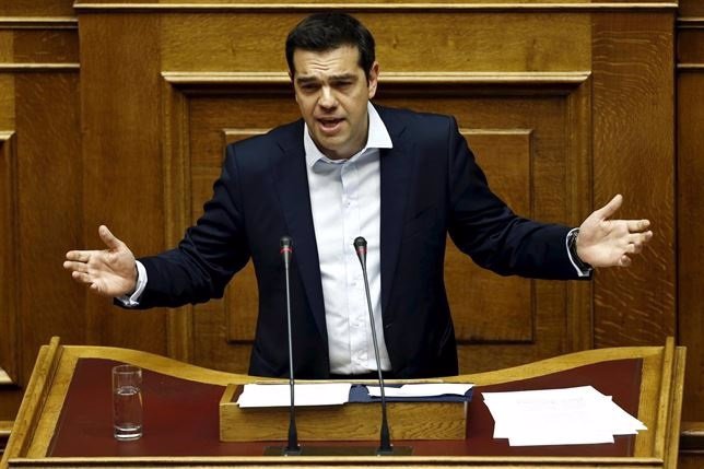 Alexis Tsipras, en una intervención en el parlamento