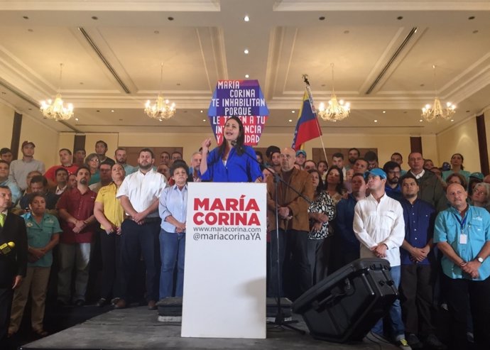 Maria Corina Machado se presentará a las elecciones
