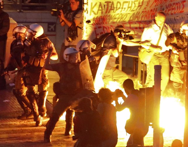 PROTESTAS EN GRECIA