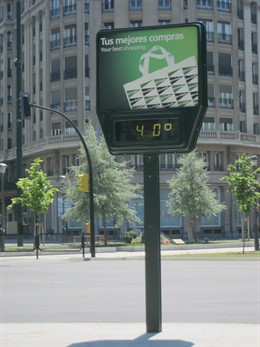 Los termometros llegarán a los 40 grados 