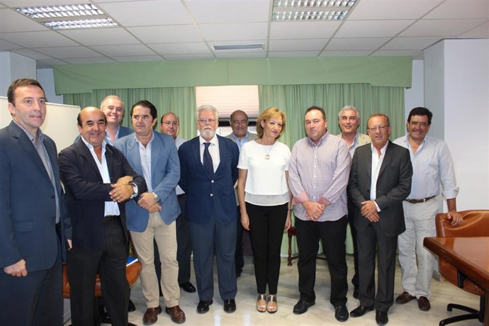 Carmen Ortiz, durante la reunión con Asaja