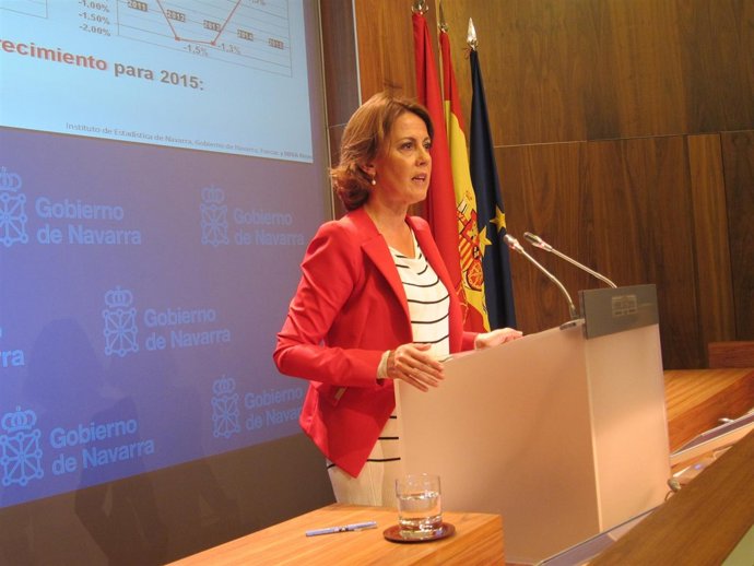 Yolanda Barcina tras la última sesión del Gobierno