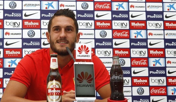 Koke en rueda de prensa