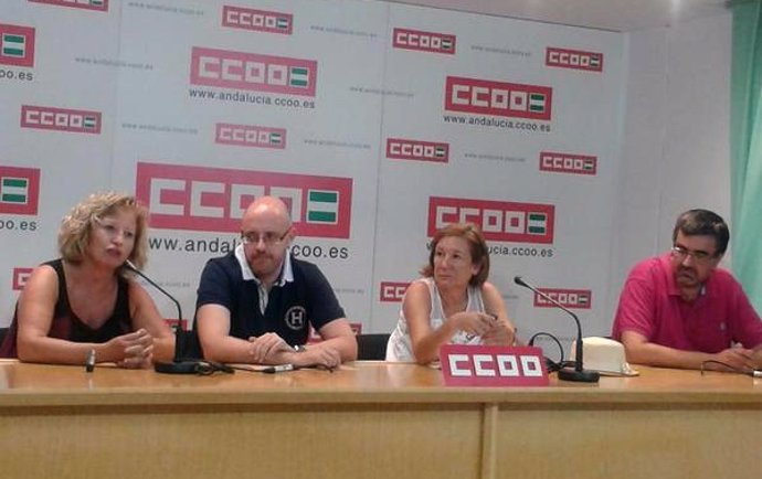 CCOO en rueda de prensa por la negociación del convenio de Dependencia