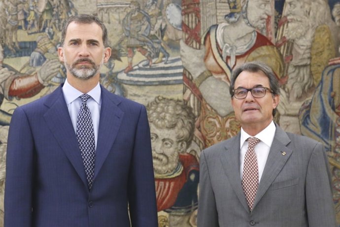 El Rey Felipe VI y Artur Mas
