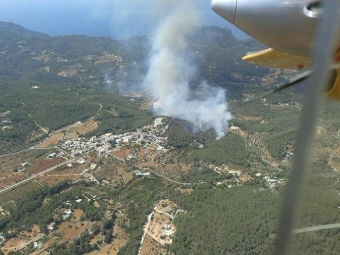 Incendio en Sant Miquel