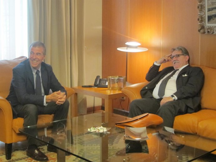 Antonio Cosculluela y Manuel Teruel, este viernes en las Cortes