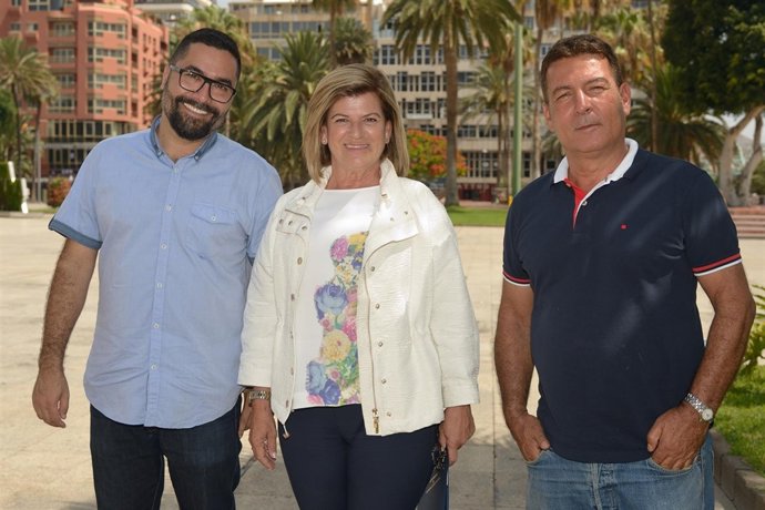 Israel Reyes, Inmaculada Medina y Alberto Trujillo