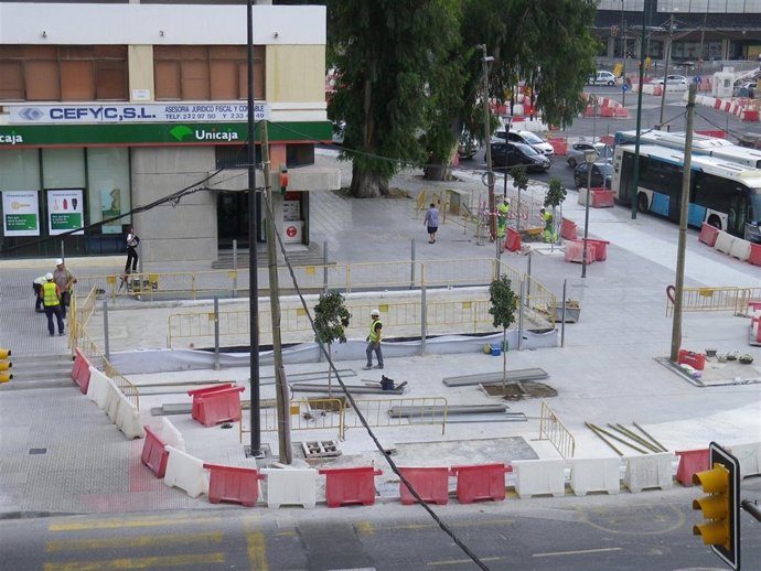 Metro tramo obras renfe guadalmedina albert camus avenida aurora 