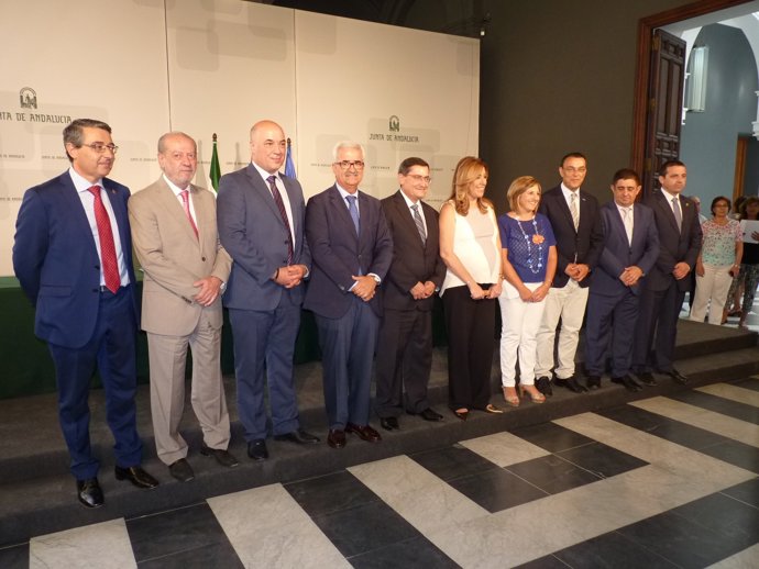 Acto de los presidentes con Susana Díaz.