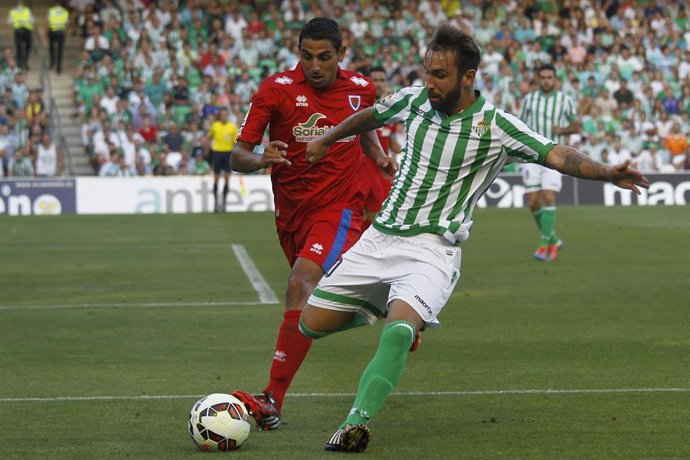 Nono, en un partido del Betis ante el Numancia