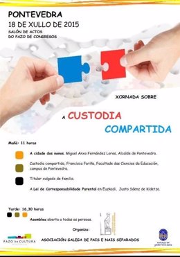 Cartel de las jorandas de sobre custodia compartida