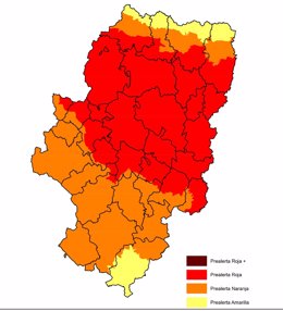 Prealerta roja por incendios forestales.