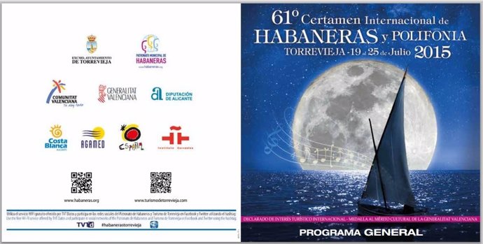 Cartel anunciador del 61 Certamen Internacional de Habaneras de Torrevieja
