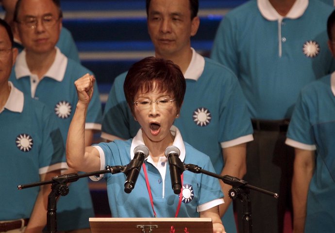 Hung Hsiu Chu, candidata del KMT a las presidenciales de Taiwán