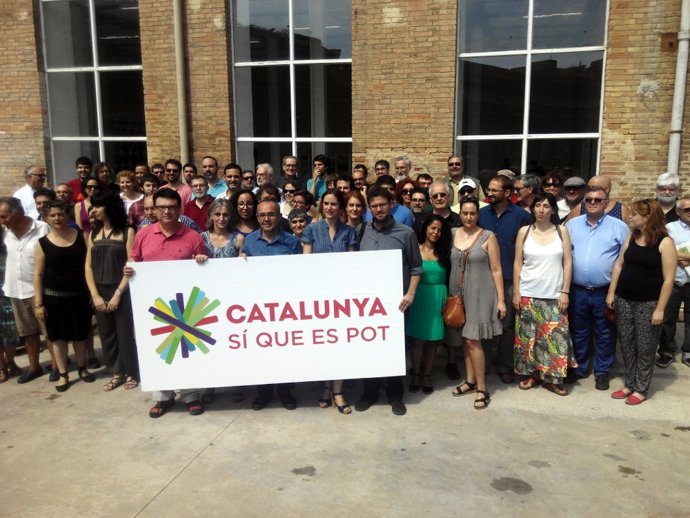 Presentación de 'Catalunya, sí se pude' este domingo en Barcelona