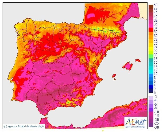 Altas temperaturas en toda España